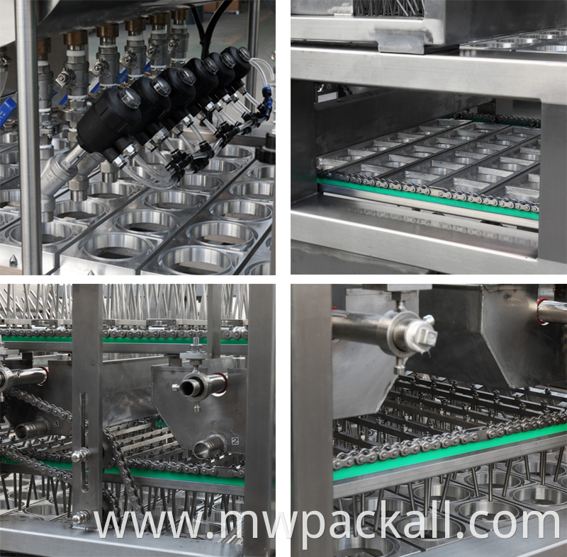 Automatic Customsized Pneumatic Drinking Water Plastic Cup Filling Capping Machine